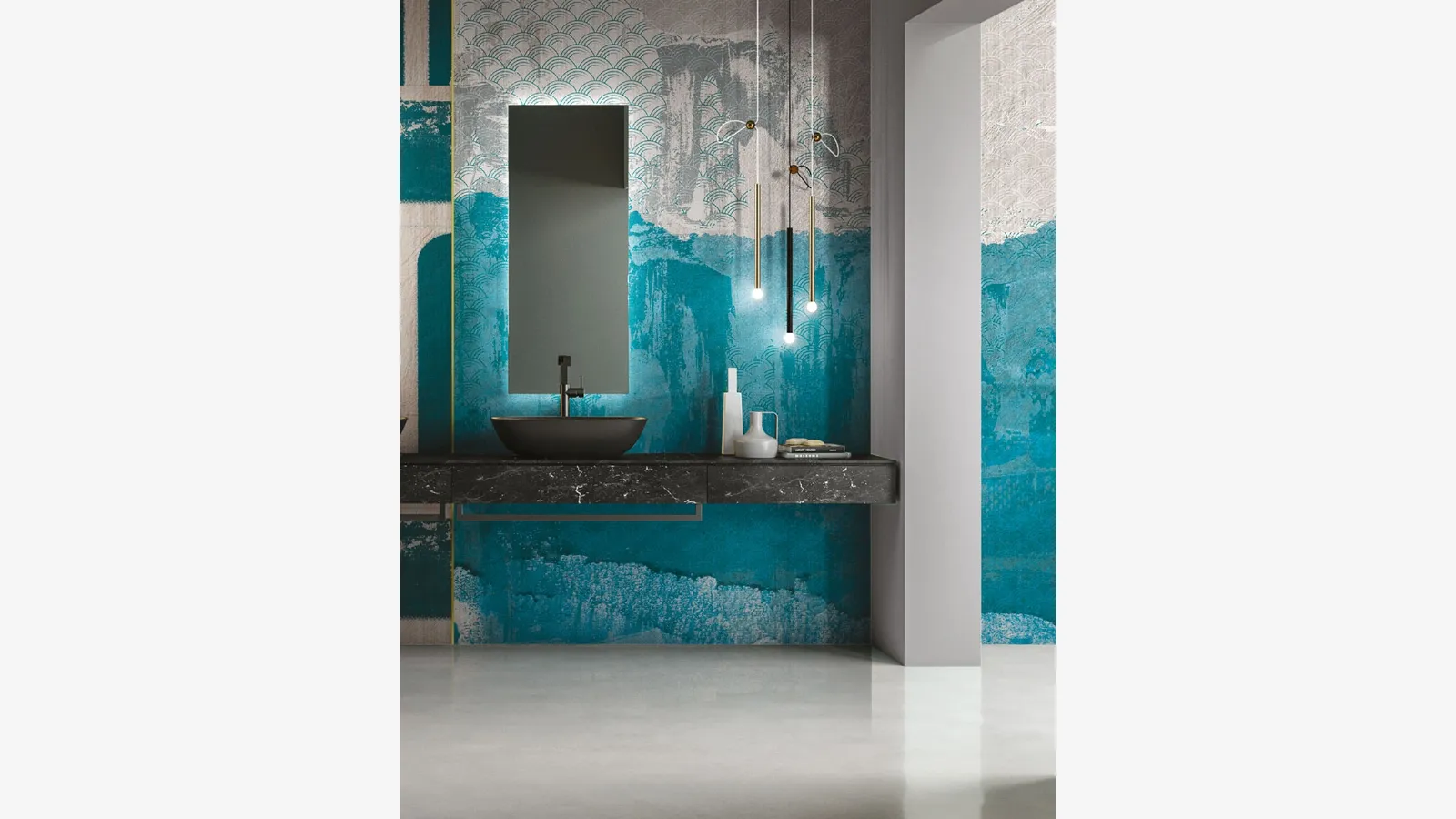 Carta da parati Fitful di Inkiostro Bianco