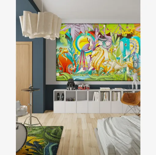 Carta da parati Friends di Inkiostro Bianco