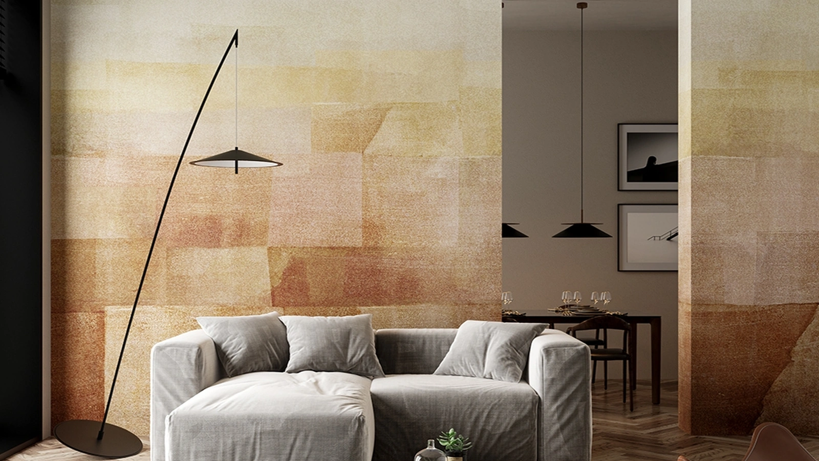 Carta da parati Sunveils di Inkiostro Bianco