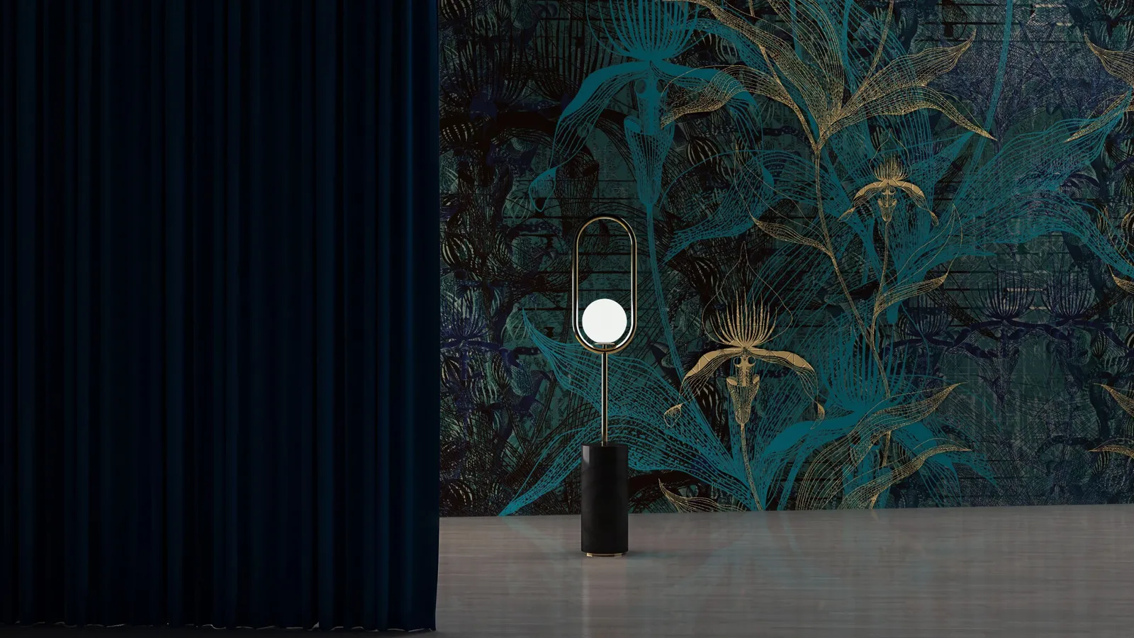 Carta da parati The Blue Orchid di Daisy James