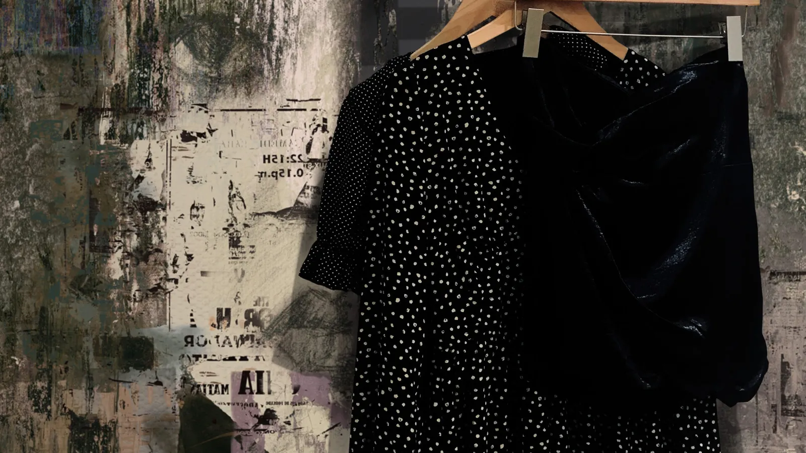 Carta da parati The Look Grey di Daisy James