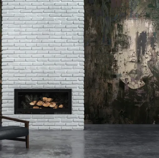 Carta da parati The Look Grey di Daisy James