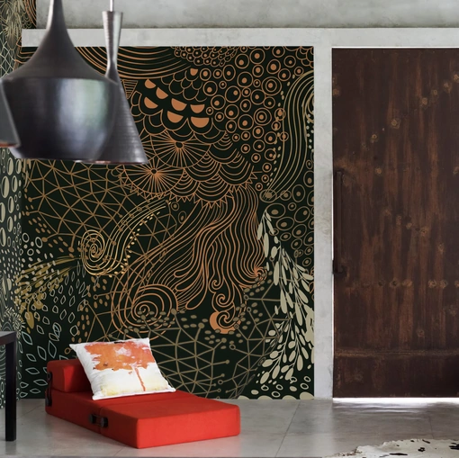 Carta da parati The Tribe Pattern No1 di Daisy James