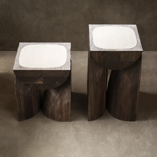 Tavolino Bread Side Table in legno di Tacchini