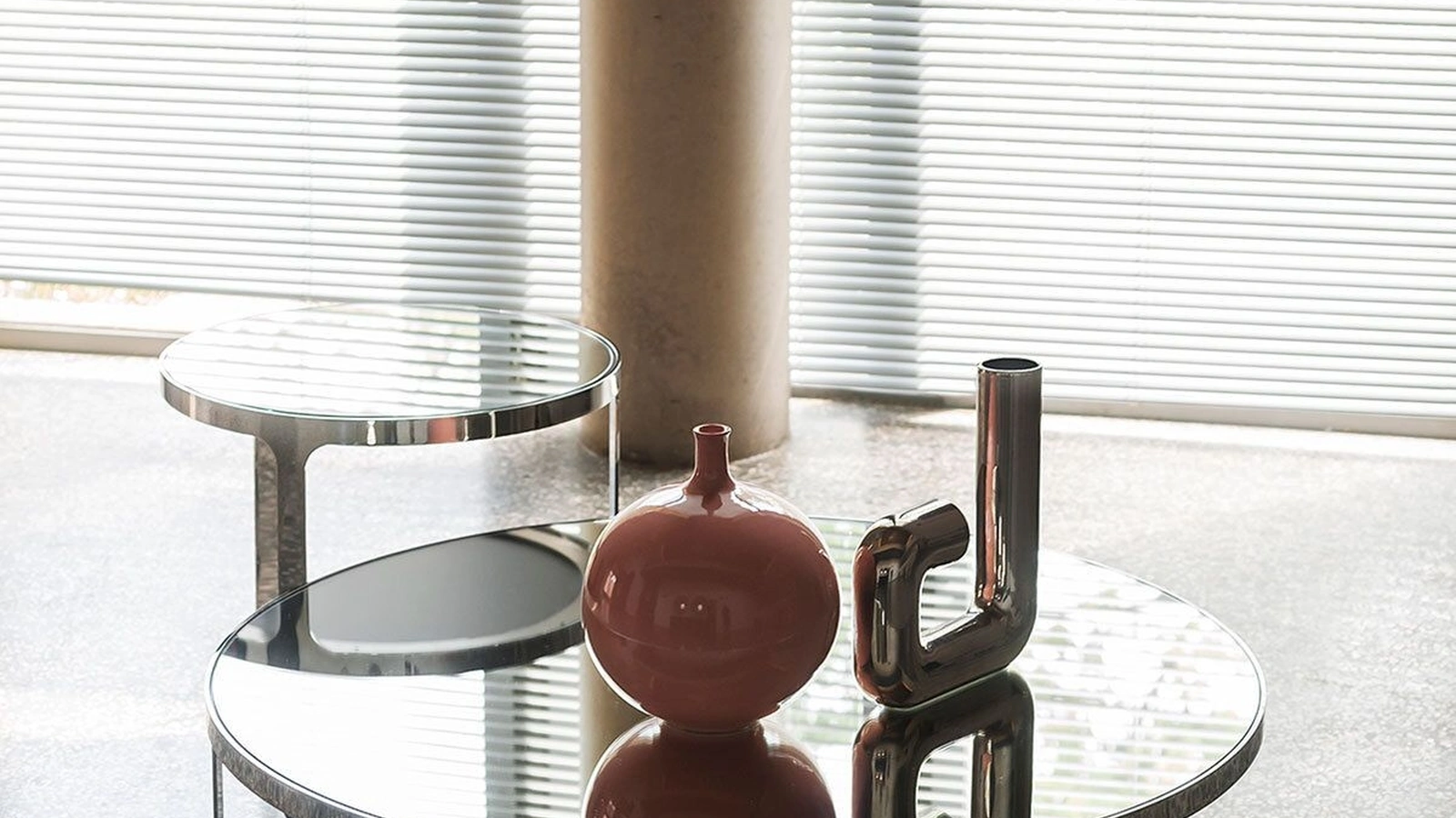 Tavolini in vetro Cage di Tacchini