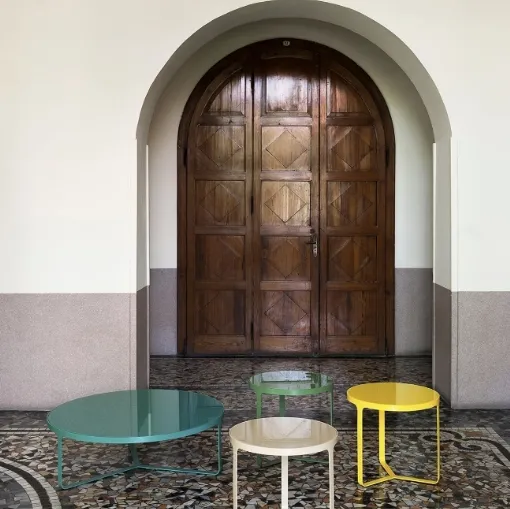 Tavolini in vetro Cage di Tacchini