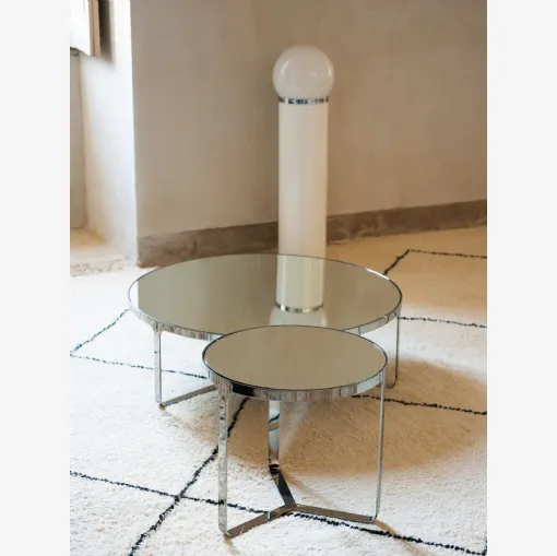 Tavolini in vetro Cage di Tacchini