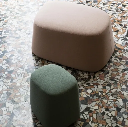 Pouf in tessuto Float di Tacchini