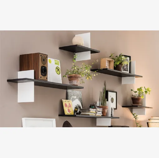 Mensola Cross minimalista in legno di Cattelan Italia