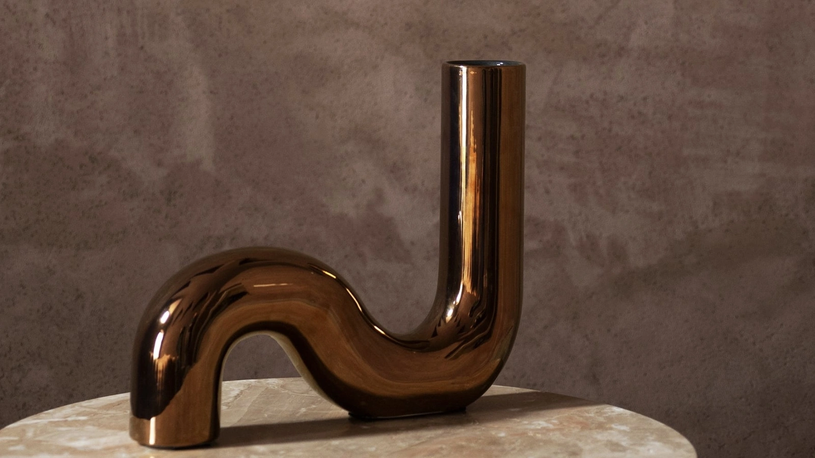 Vaso Pi-Dou in ceramica smaltata di Tacchini