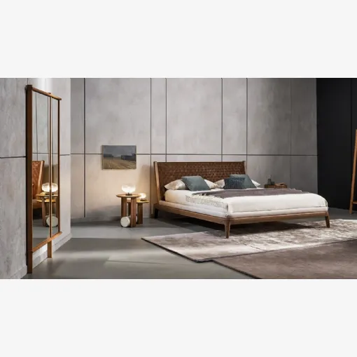 Specchio Isola Mirror con cornice in legno di Bonaldo