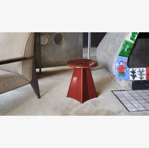 Tavolino in lamiera di acciaio Tabouret Métallique di Vitra