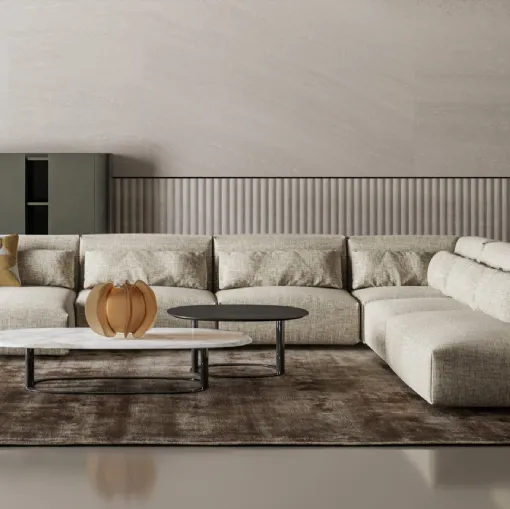 Tavolino Isabey in marmo o legno di Bonaldo