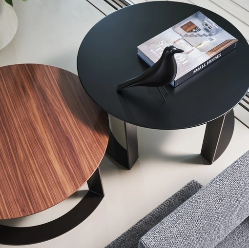 Tavolino Otto Coffee effetto legno o laccato di Twils