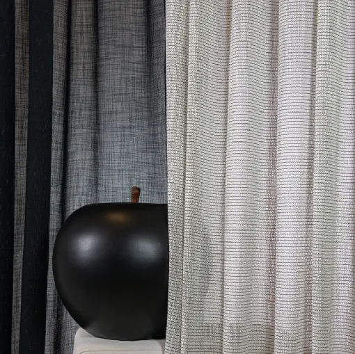Tenda effetto lino trasparente Tribeca di Acro Texture