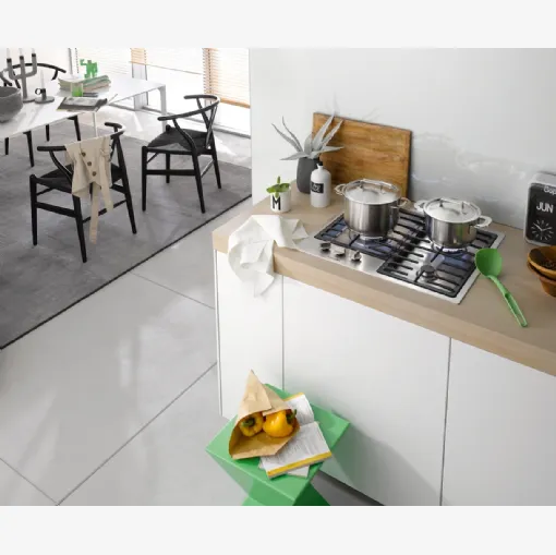Piano Cottura KM 2312 a gas con bruciatore wok singolo di Miele