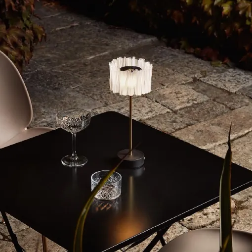 Lampada per esterni Accordéon Battery di Slamp