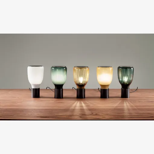 Lampada da tavolo Acquerelli in vetro soffiato colorato di Bonaldo