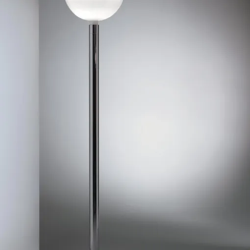 Lampada da terra AM2C in metallo e vetro di Nemo