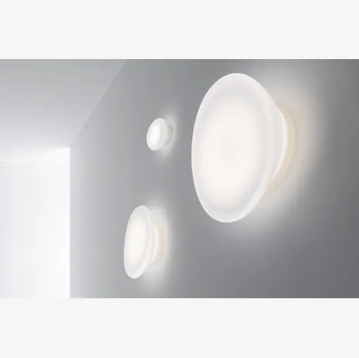 Lampada da parete Dynamic in vetro soffiato di Murano di Stilnovo
