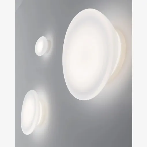 Lampada da parete Dynamic in vetro soffiato di Murano di Stilnovo