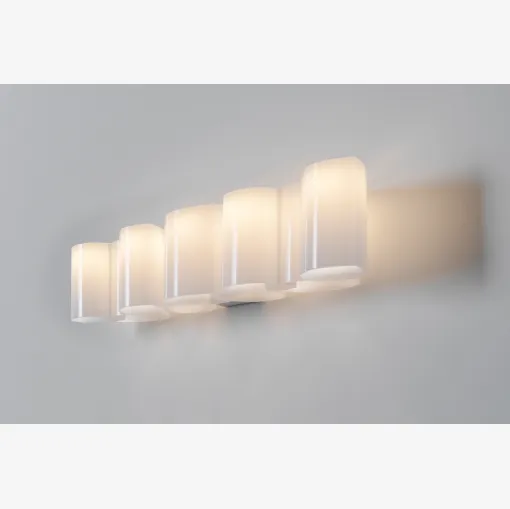 Lampada da parete Honey in policarbonato bianco lucido di Stilnovo