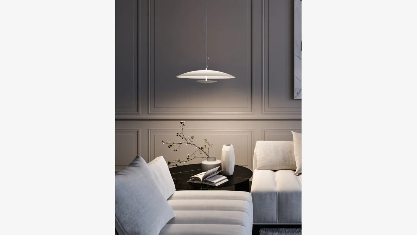 Lampada a sospensione Horizon_P di Linea Light