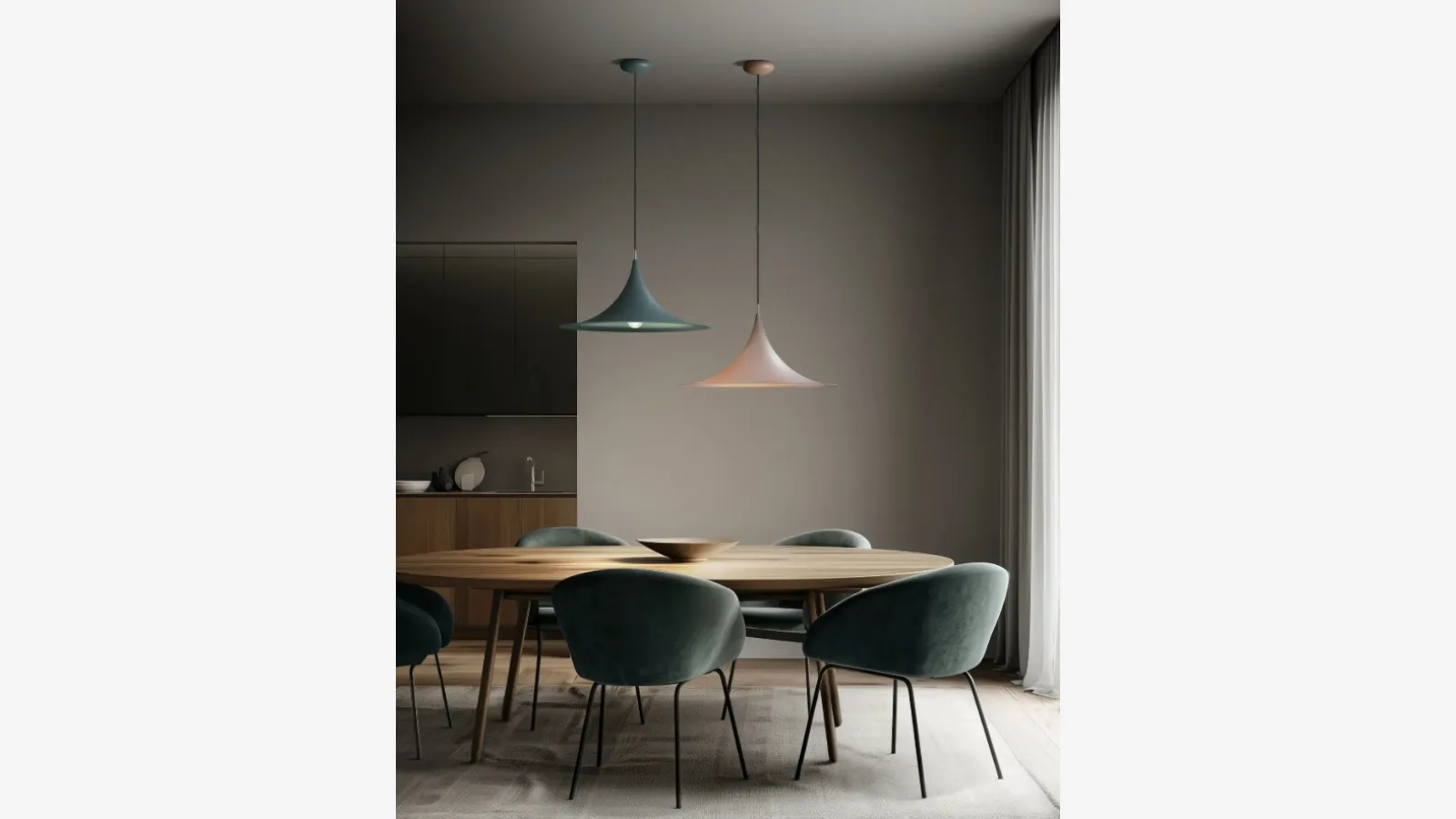 Lampada a sospensione Morgana di Linea Light