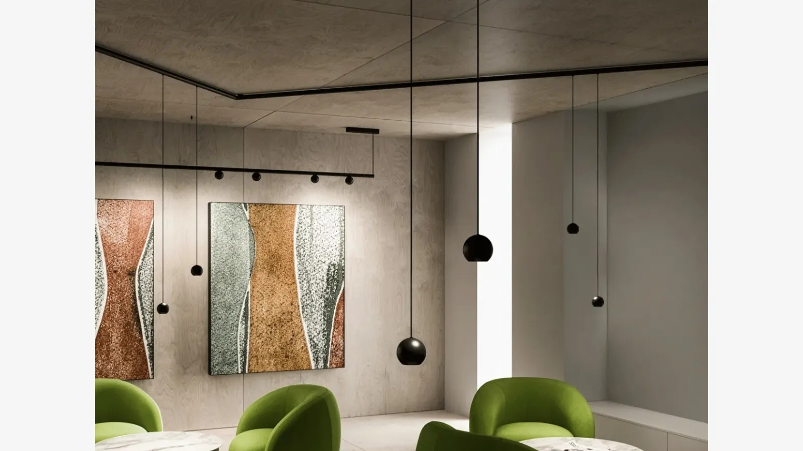 Lampada Node System a sospensione di Linea Light