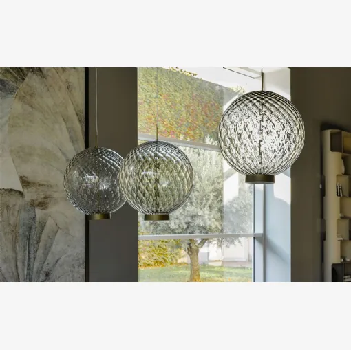 Lampada a sospensione in vetro Ohay di Cattelan Italia