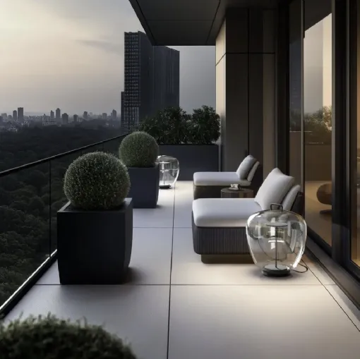 Lampada Rolling Sky Lantern Outdoor in PMMA di Linea Light