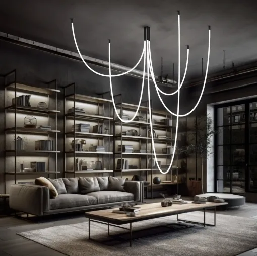 Lampada a sospensione Rubber di Linea Light