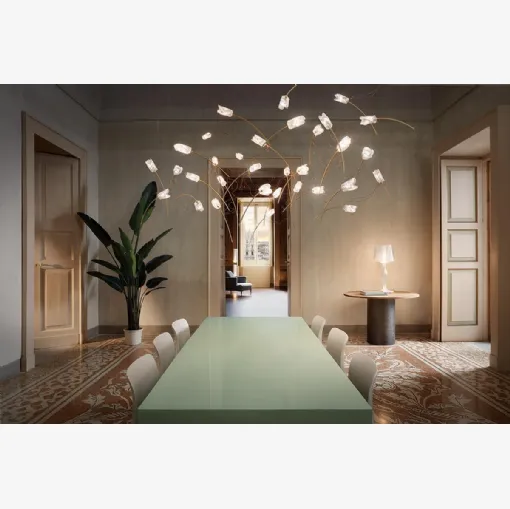 Lampada elegante e leggera Tulip Suspension di Slamp