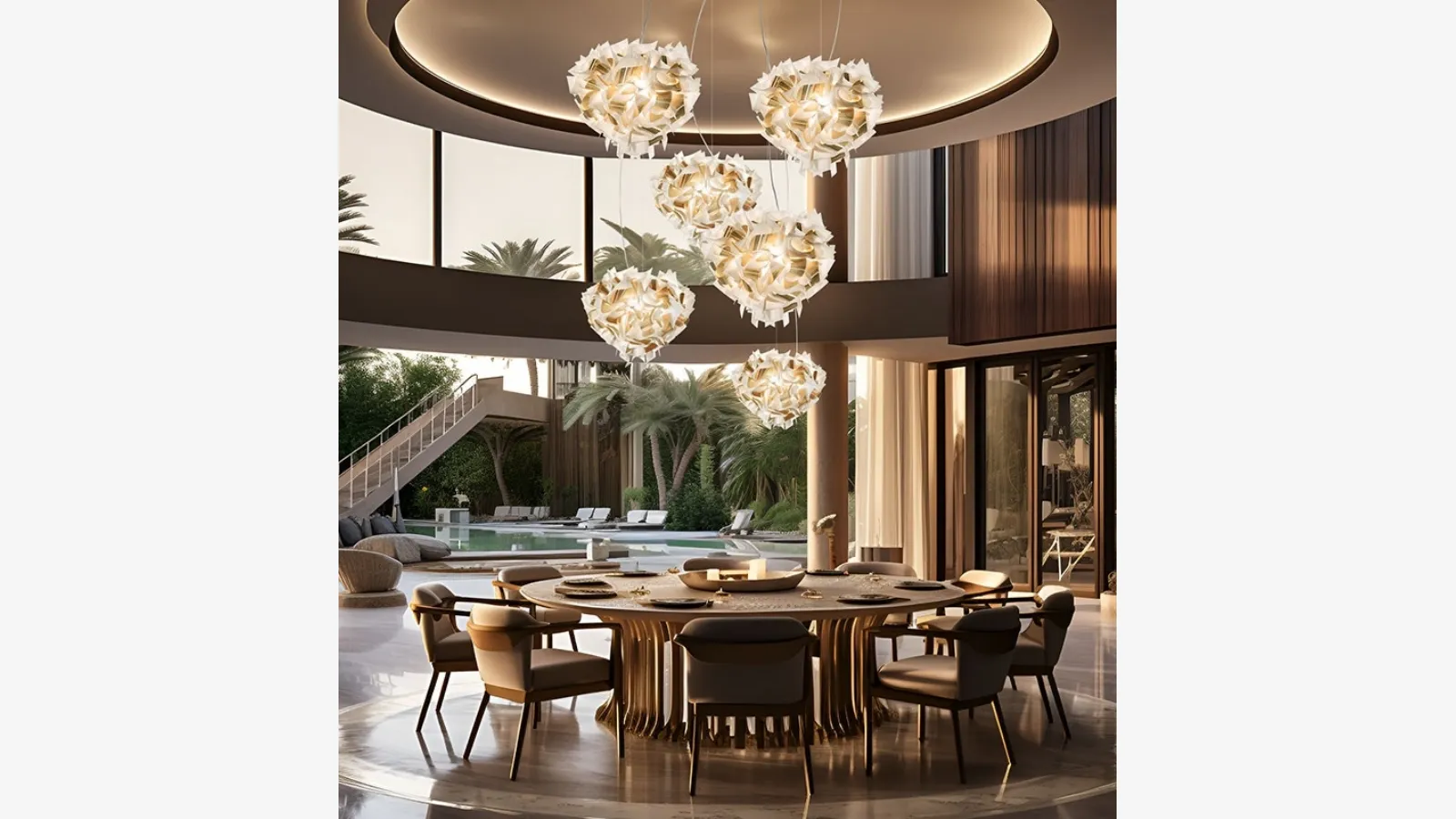 Lampada Veli Aurea Suspension di Slamp