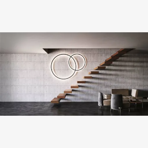 Lampada a parete Zirkol Circle Wall di ILTI luce
