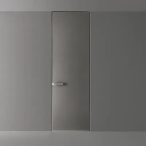 Porta per interni Moon Vetro con telaio in alluminio di Rimadesio