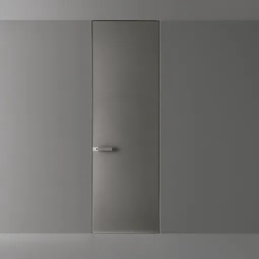 Porta per interni Moon Vetro con telaio in alluminio di Rimadesio