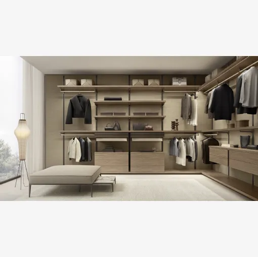 Cabina armadio Dress Bold Olmo di Rimadesio