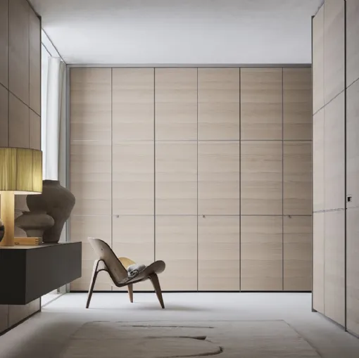 Armadio con ante battenti Cover in Rovere Taiga di Rimadesio