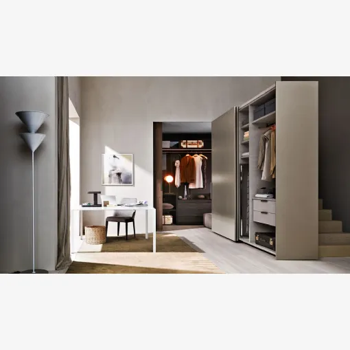 Armadio con ante scorrevoli in melaminico Gliss Master Start di Molteni & C