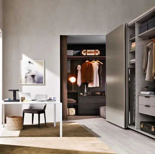 Armadio con ante scorrevoli in melaminico Gliss Master-Start di Molteni & C