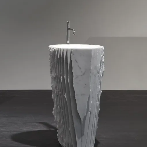 Lavabo in marmo di design Controverso di Antoniolupi