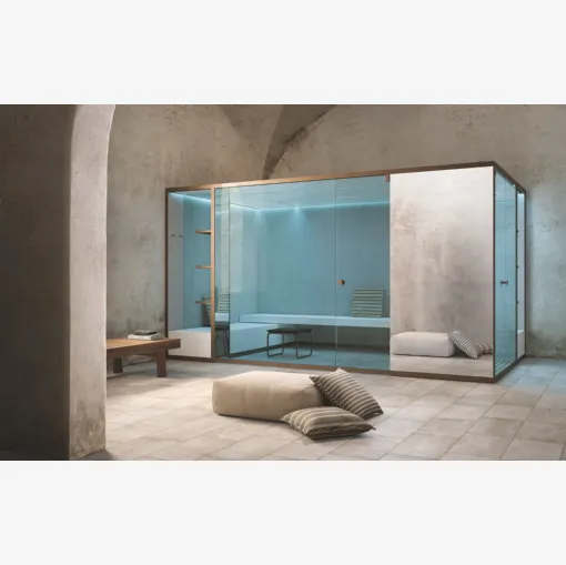 Hammam BodyLove H in gres e vetro di Effe