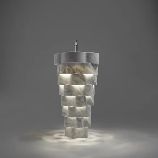 Lavabo realizzato in marmo Intreccio di Antoniolupi