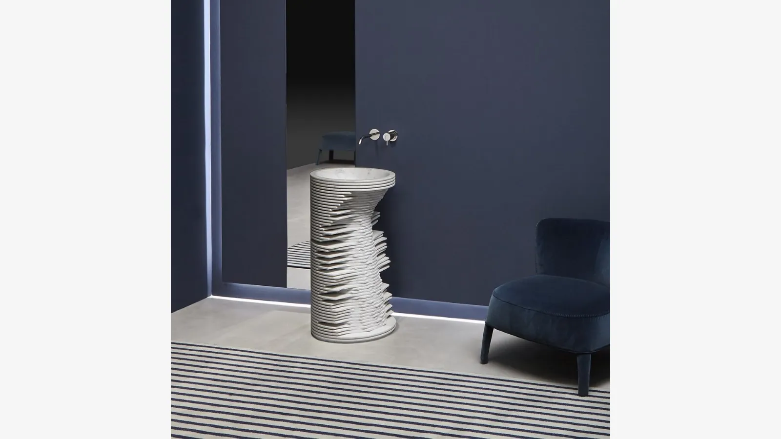 Lavabo di design Introverso di Antoniolupi