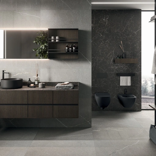 Mobile da Bagno sospeso Modo Project 09 in Rovere Cacao di Arrital