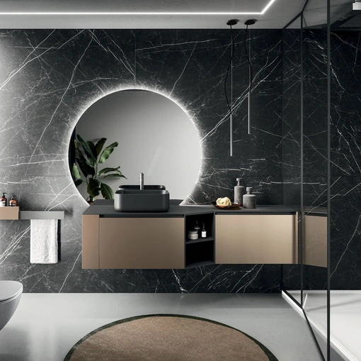 Mobile da Bagno sospeso Modo Project 12 in tecnometal Bronzo di Arrital