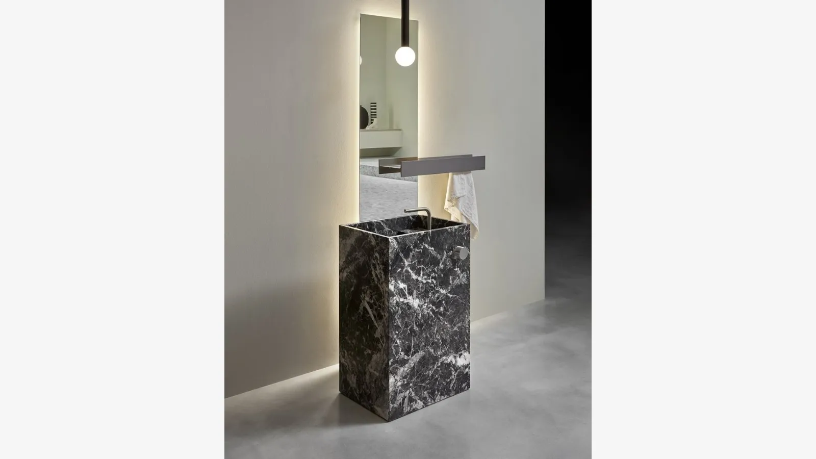 Lavabo in marmo lavico MyStreet Floor di Antoniolupi