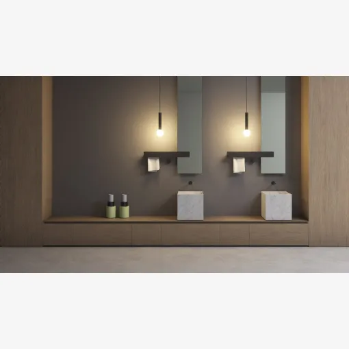 Lavabo in marmo Nabatei di Antoniolupi