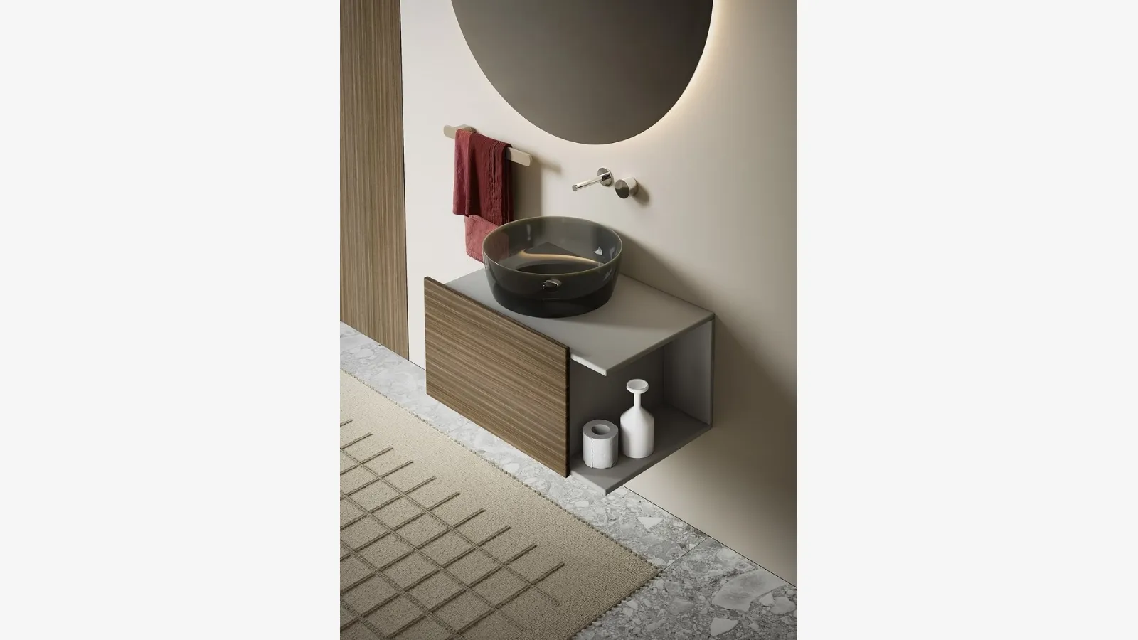 Mobile da Bagno sospeso Nemesis in Rovere di Antoniolupi